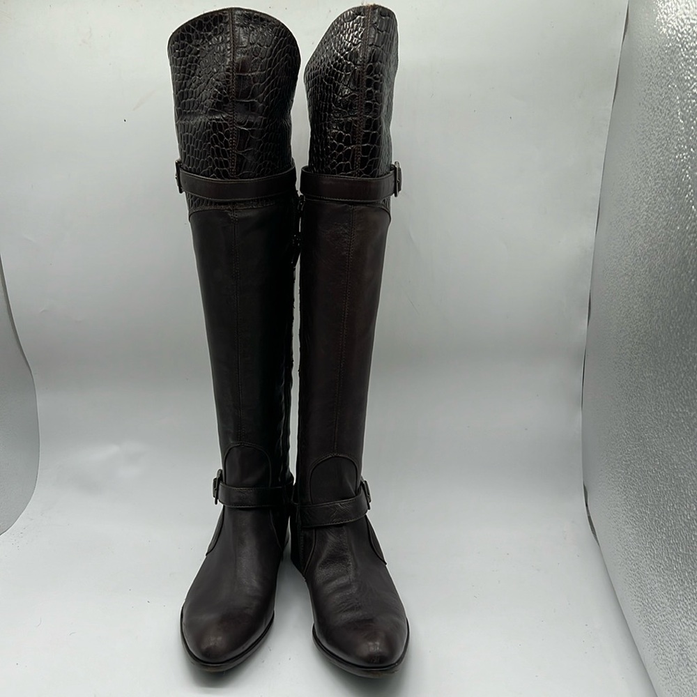 Bagatto Leather Over The Knee Boot Made in Italy Size 6 Euro Size 36